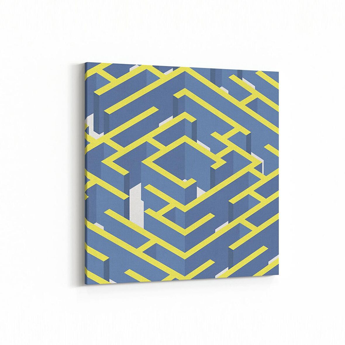 Olla 10342K Abstract Görsel Kare Kanvas Tablo (Ölçü: 60X60)