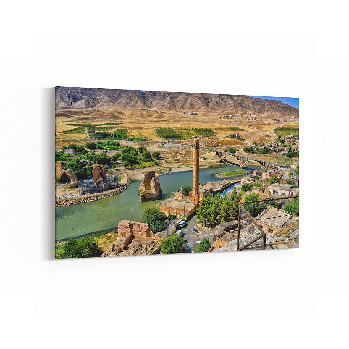 Olla 17893Y Yapı Görseli Yatay Kanvas Tablo (Ölçü: 90X60)