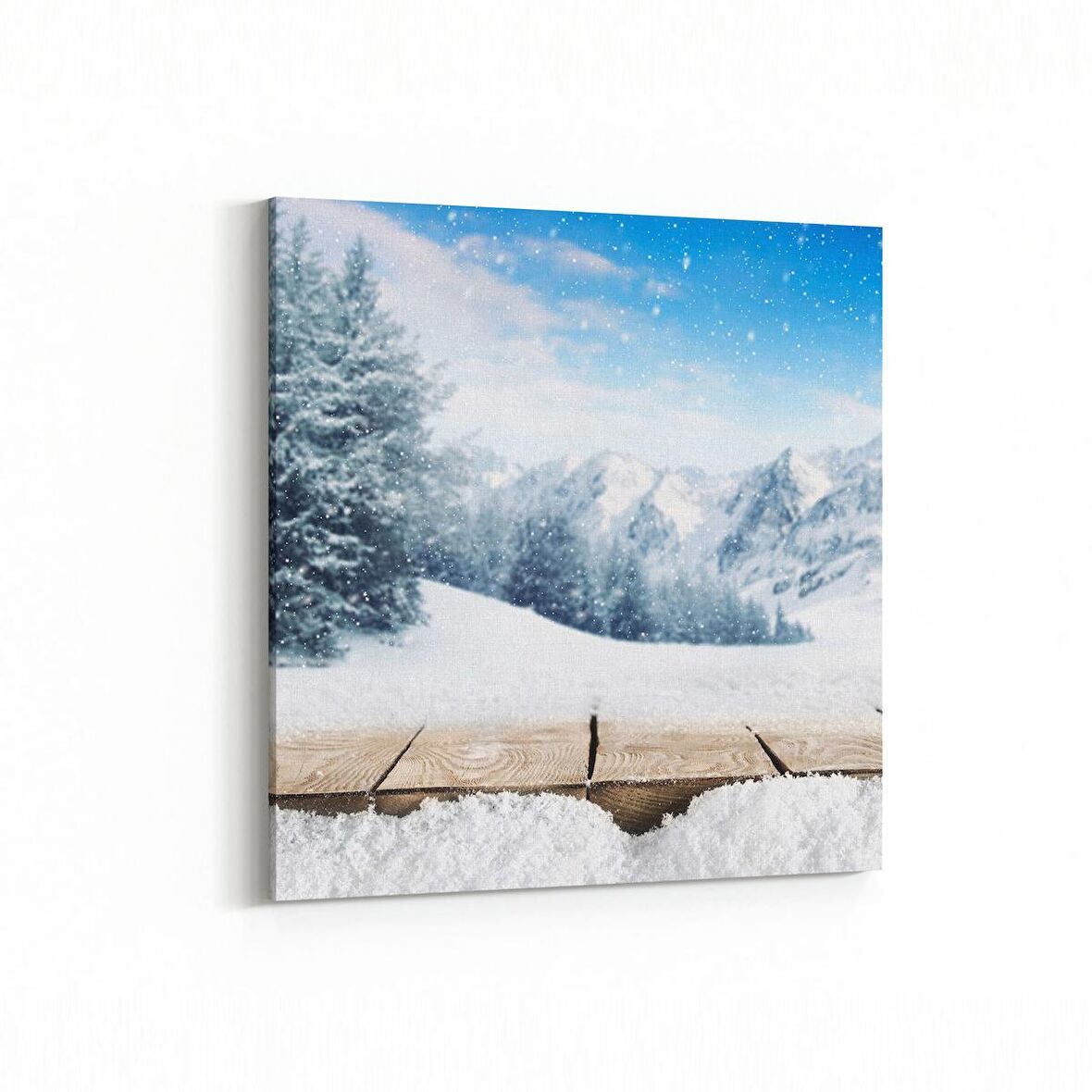 Olla 14077K Doğa / Manzara Görseli Kare Kanvas Tablo (Ölçü: 100X100)