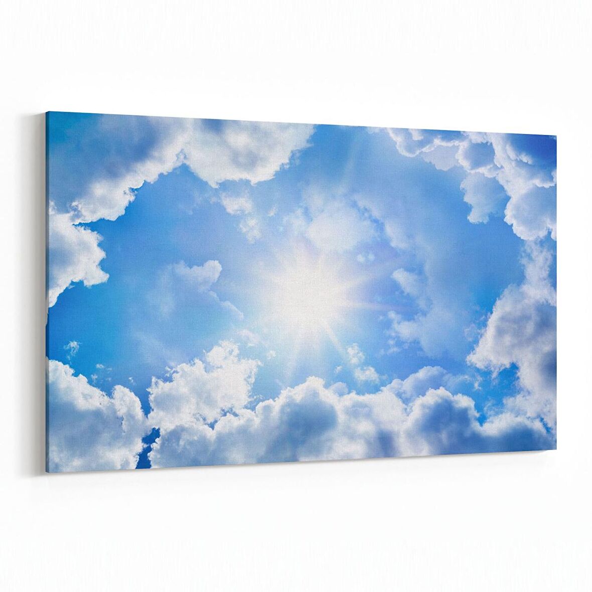 Olla 15820Y Gökyüzü Bulut Görseli  Yatay Kanvas Tablo (Ölçü: 30X20)
