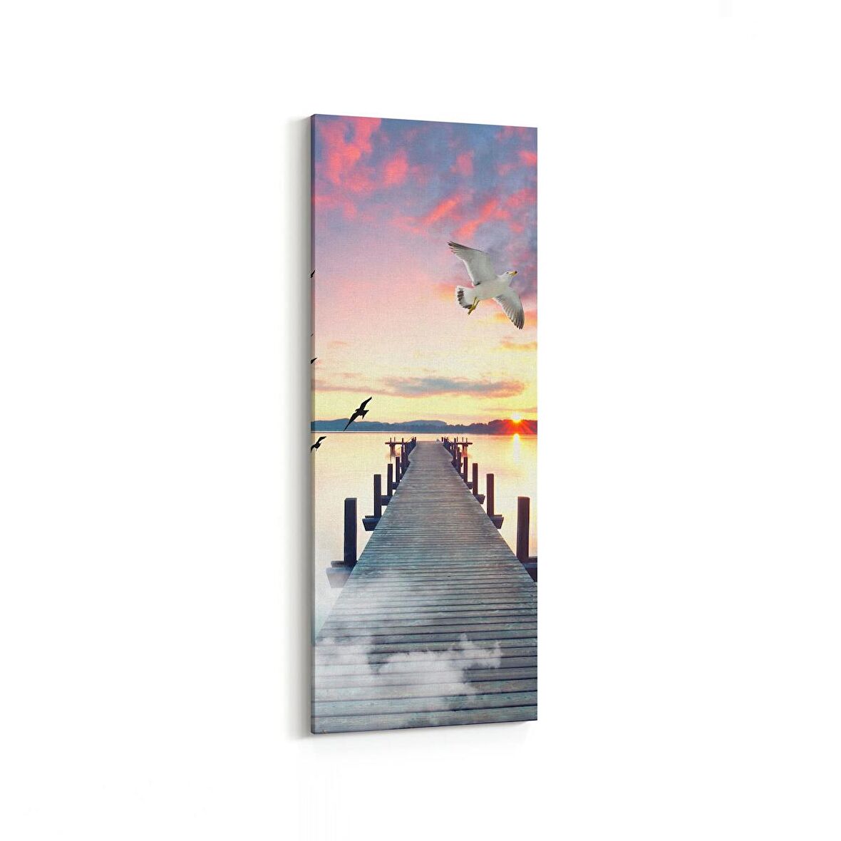 Olla 13391DI Doğa / Manzara Görseli Dikey İnce Kanvas Tablo (Ölçü: 40X120)