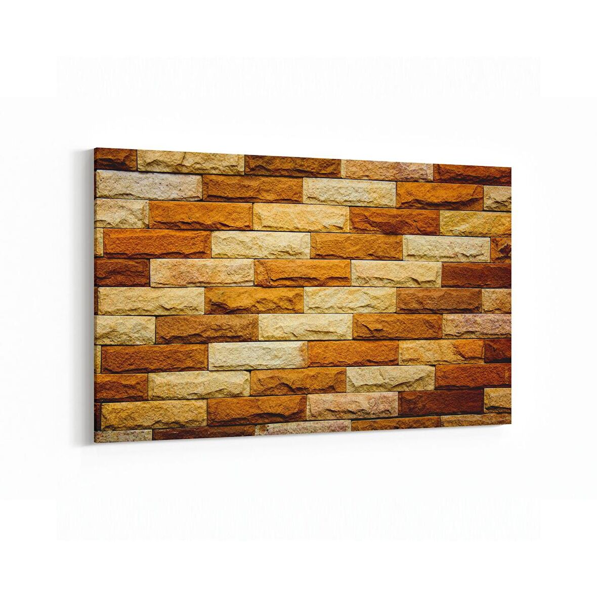 Olla 17376Y Taş / Tuğla Görseli Yatay Kanvas Tablo (Ölçü: 150X100)
