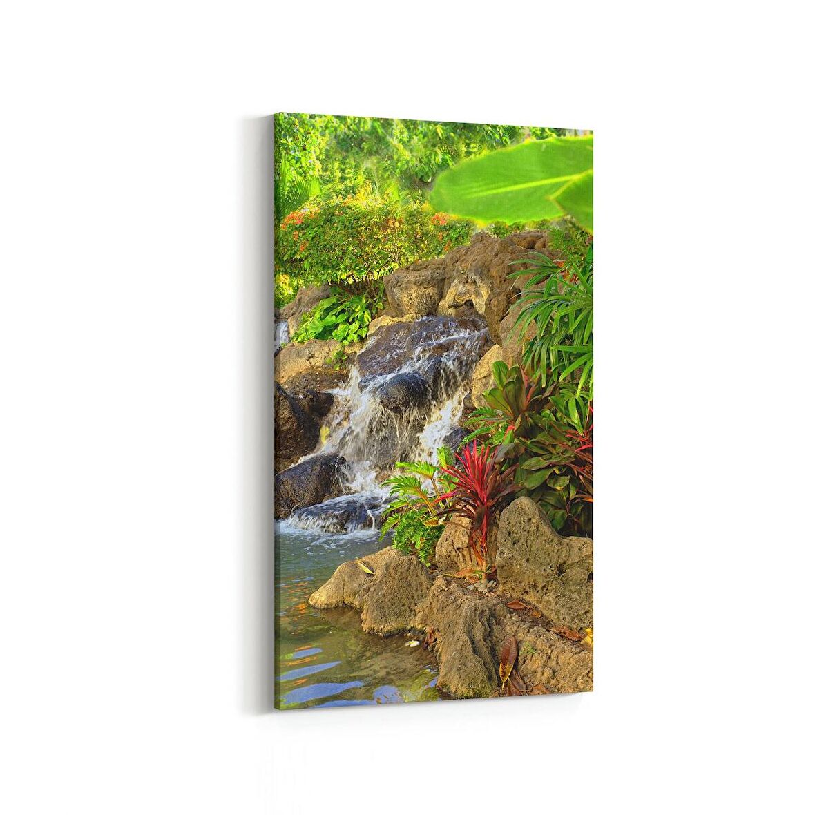 Olla 14613DD Doğa / Manzara Görseli Dikey Dar Kanvas Tablo (Ölçü: 40X80)