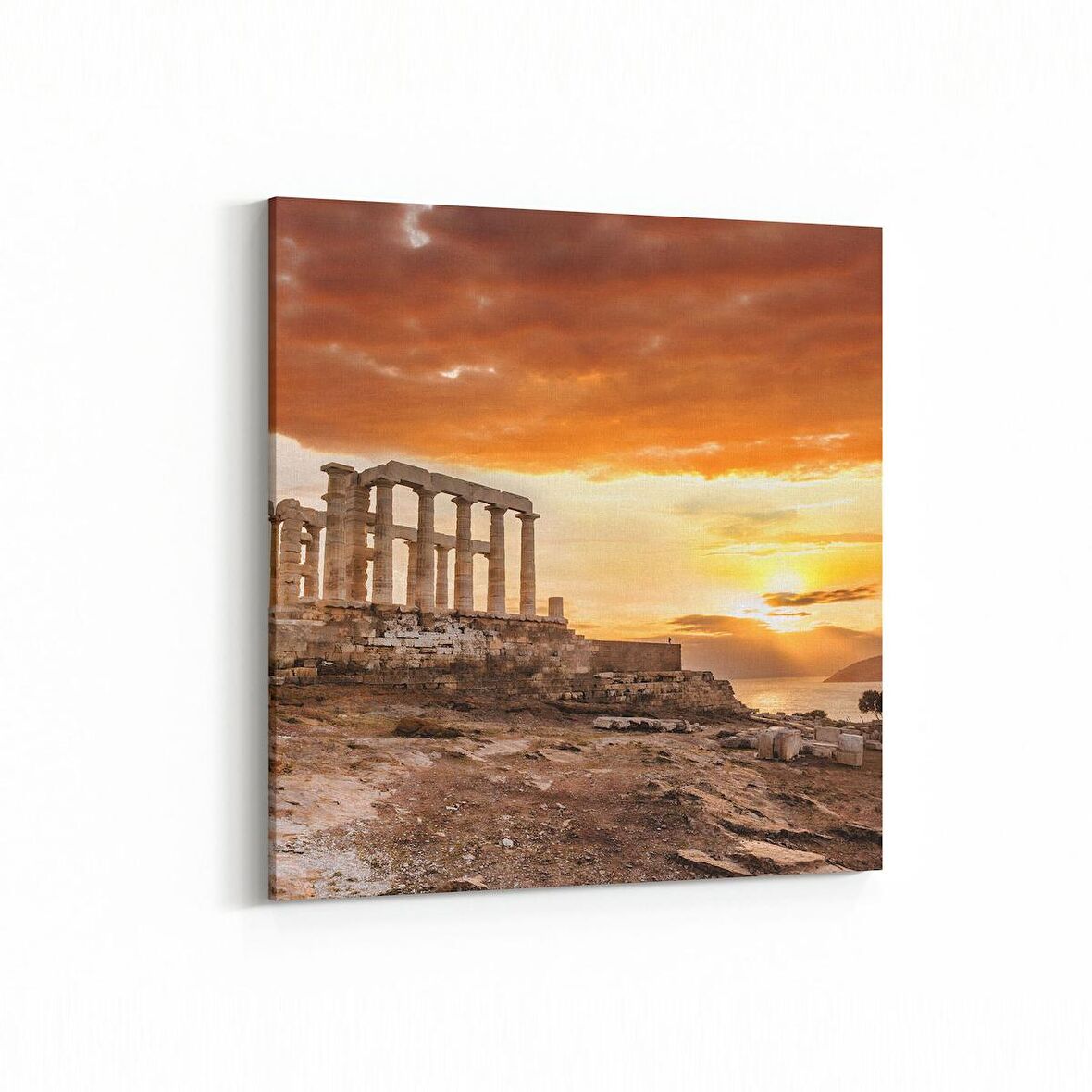 Olla 18433K Yapı Görseli Kare Kanvas Tablo (Ölçü: 30X30)