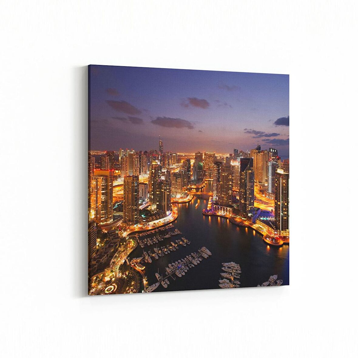 Olla 18043K Yapı Görseli Kare Kanvas Tablo (Ölçü: 100X100)