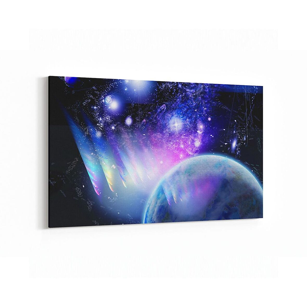 Olla 17648Y Uzay Görseli Yatay Kanvas Tablo (Ölçü: 150X100)