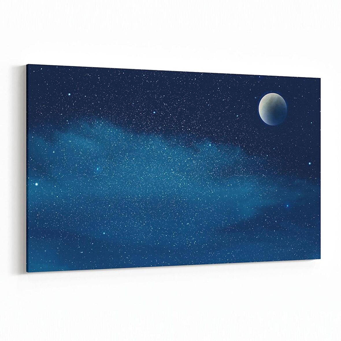 Olla 14791Y Gece Gökyüzü Görseli Yatay Kanvas Tablo (Ölçü: 70X50)