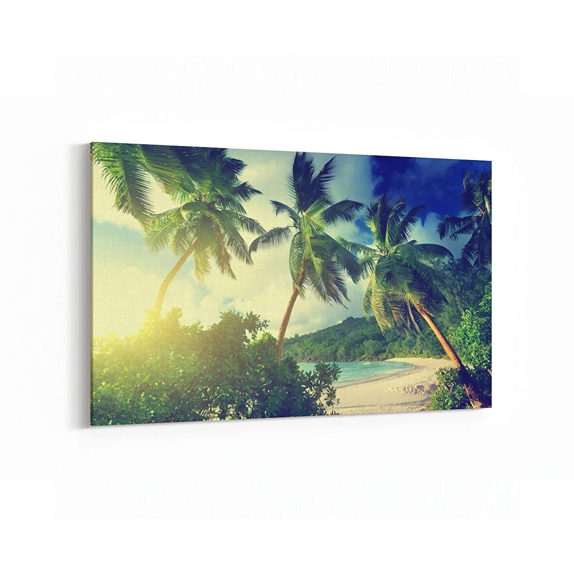 Olla 16449Y Kumsal / Sahil Görseli Yatay Kanvas Tablo (Ölçü: 90X60)