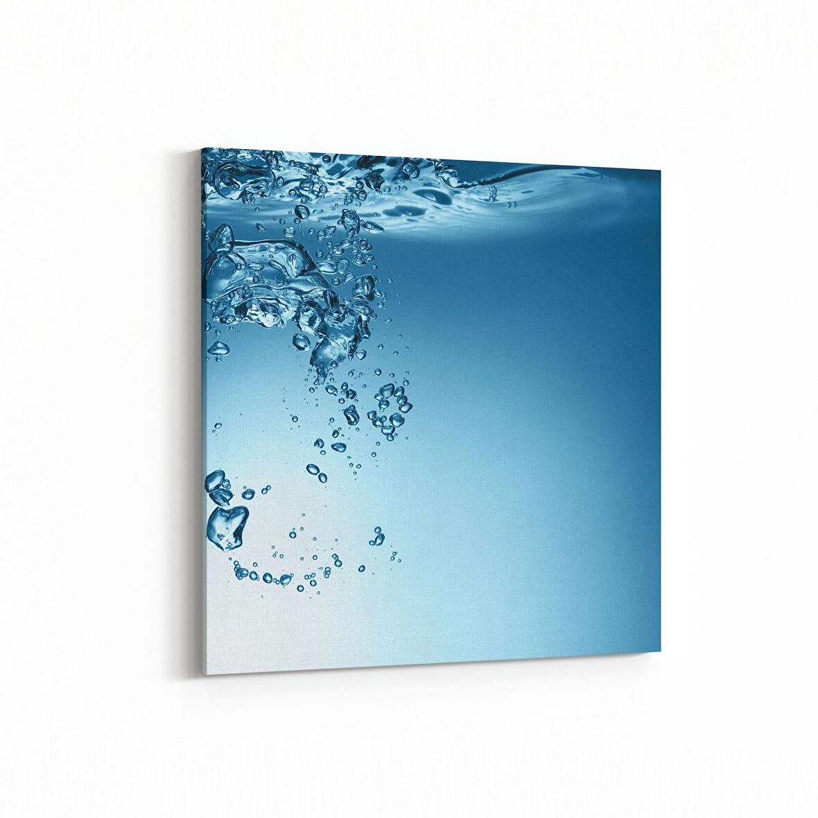 Olla 17234K Su / Damla Görseli Kare Kanvas Tablo (Ölçü: 60X60)