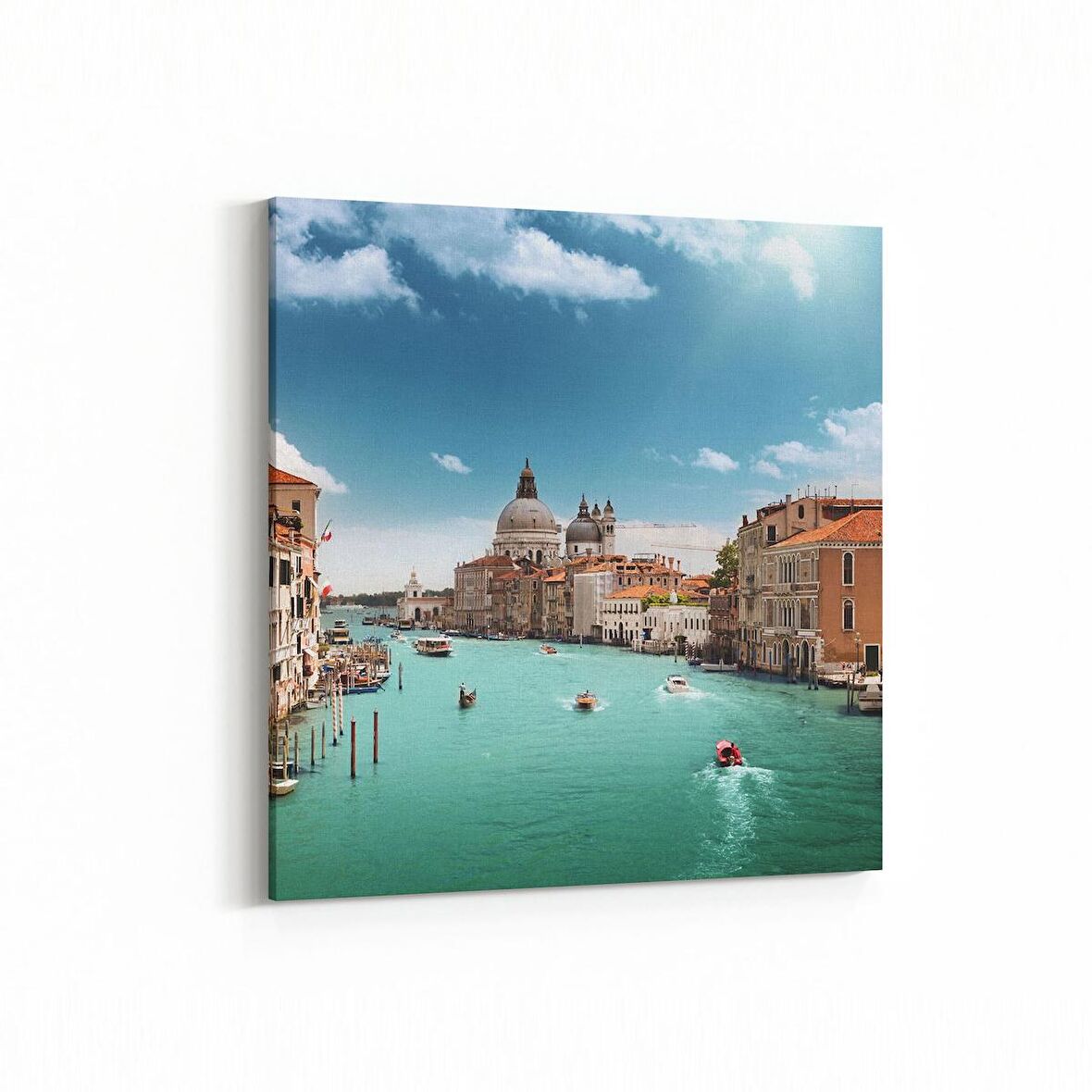 Olla 17948K Yapı Görseli Kare Kanvas Tablo (Ölçü: 25X25)