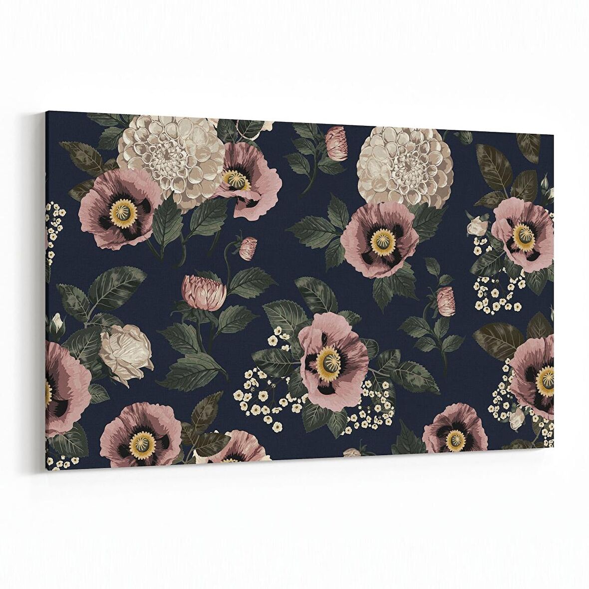 Olla 11772Y Çiçek Görseli Yatay Kanvas Tablo (Ölçü: 150X100)