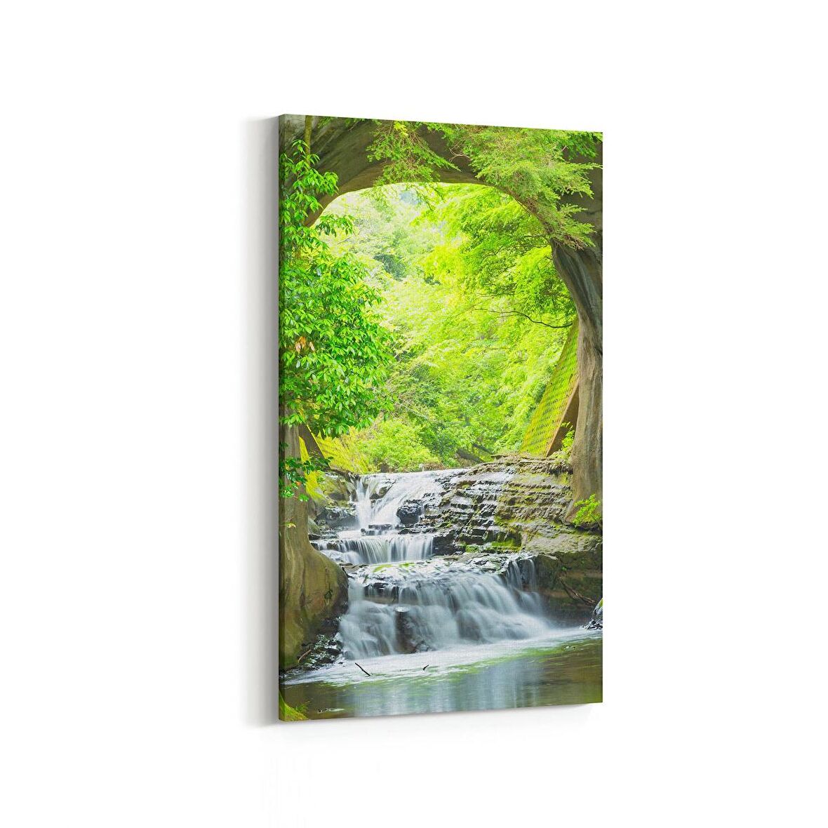 Olla 14336DD Doğa / Manzara Görseli Dikey Dar Kanvas Tablo (Ölçü: 60X120)