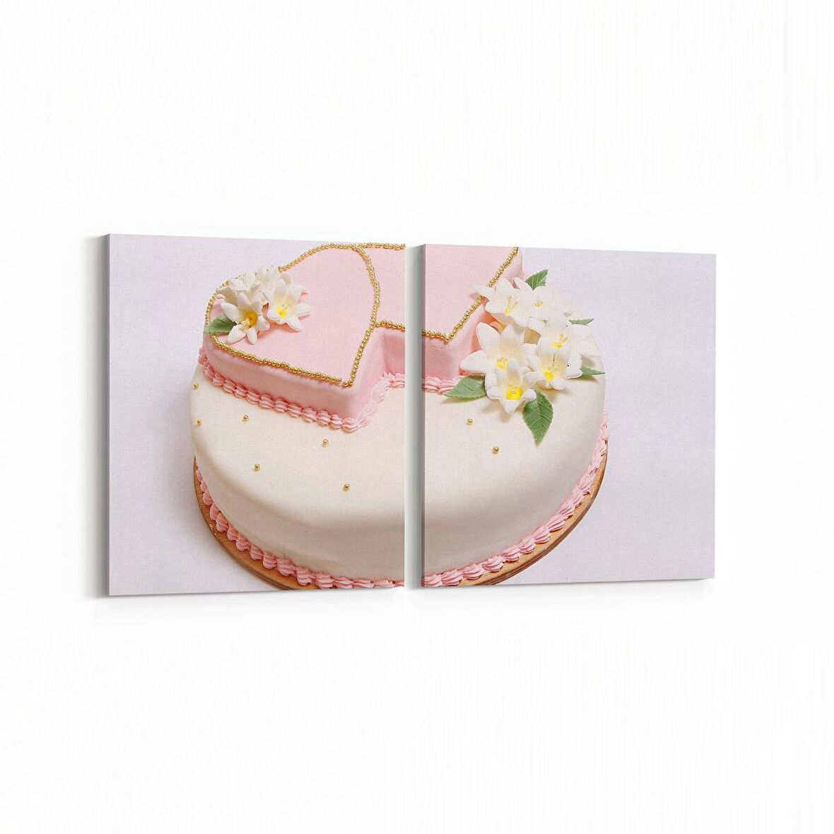 Olla 15156K2Y Gıda Görseli Kare 2'li Yatay Kanvas Tablo (Ölçü: 65X30)