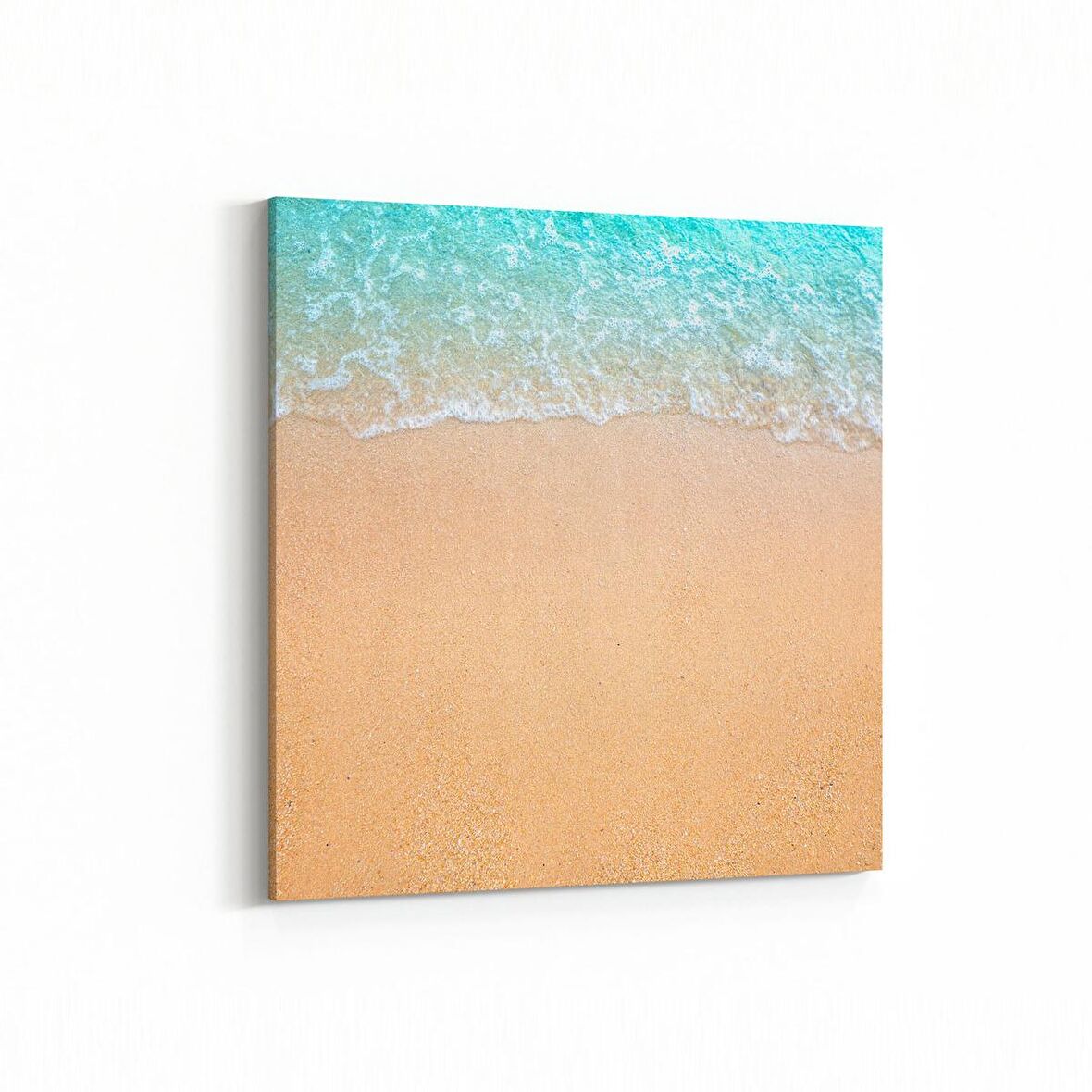 Olla 16412K Kumsal / Sahil Görseli Kare Kanvas Tablo (Ölçü: 30X30)