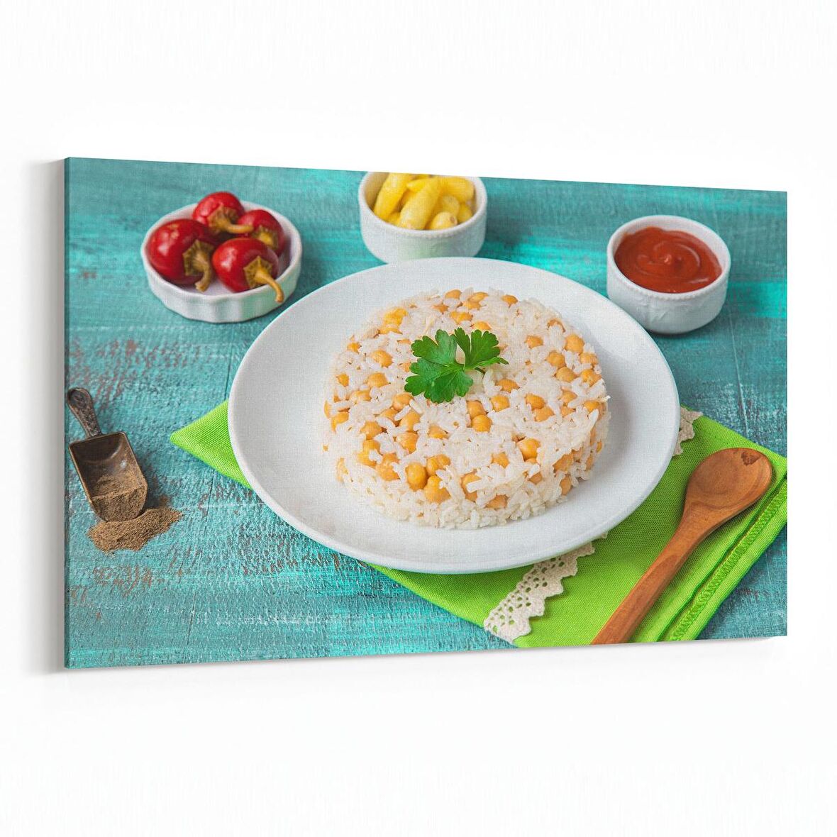 Olla 15098Y Gıda Görseli Yatay Kanvas Tablo (Ölçü: 120X80)