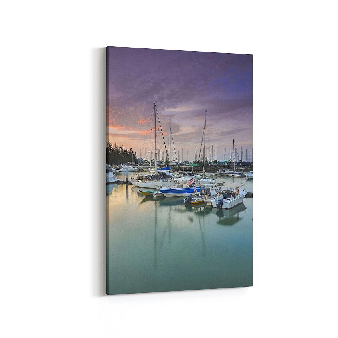 Olla 18525D Yapı Görseli Dikey Kanvas Tablo (Ölçü: 100X150)