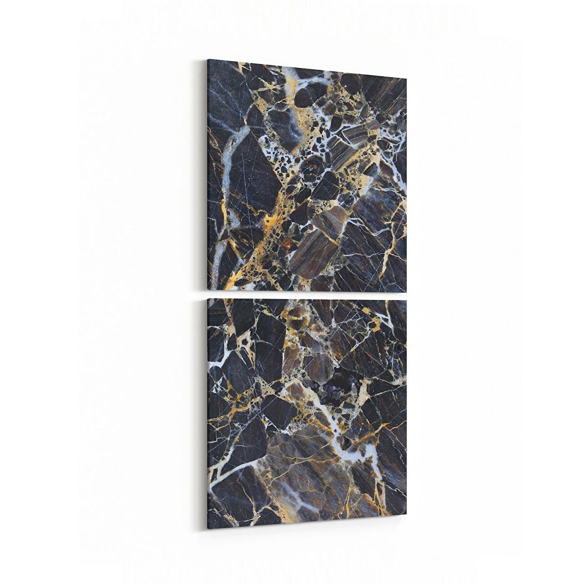 Olla 16711K2D Mermer Desen Görsel Kare 2'li Dikey Kanvas Tablo (Ölçü: 30X65)