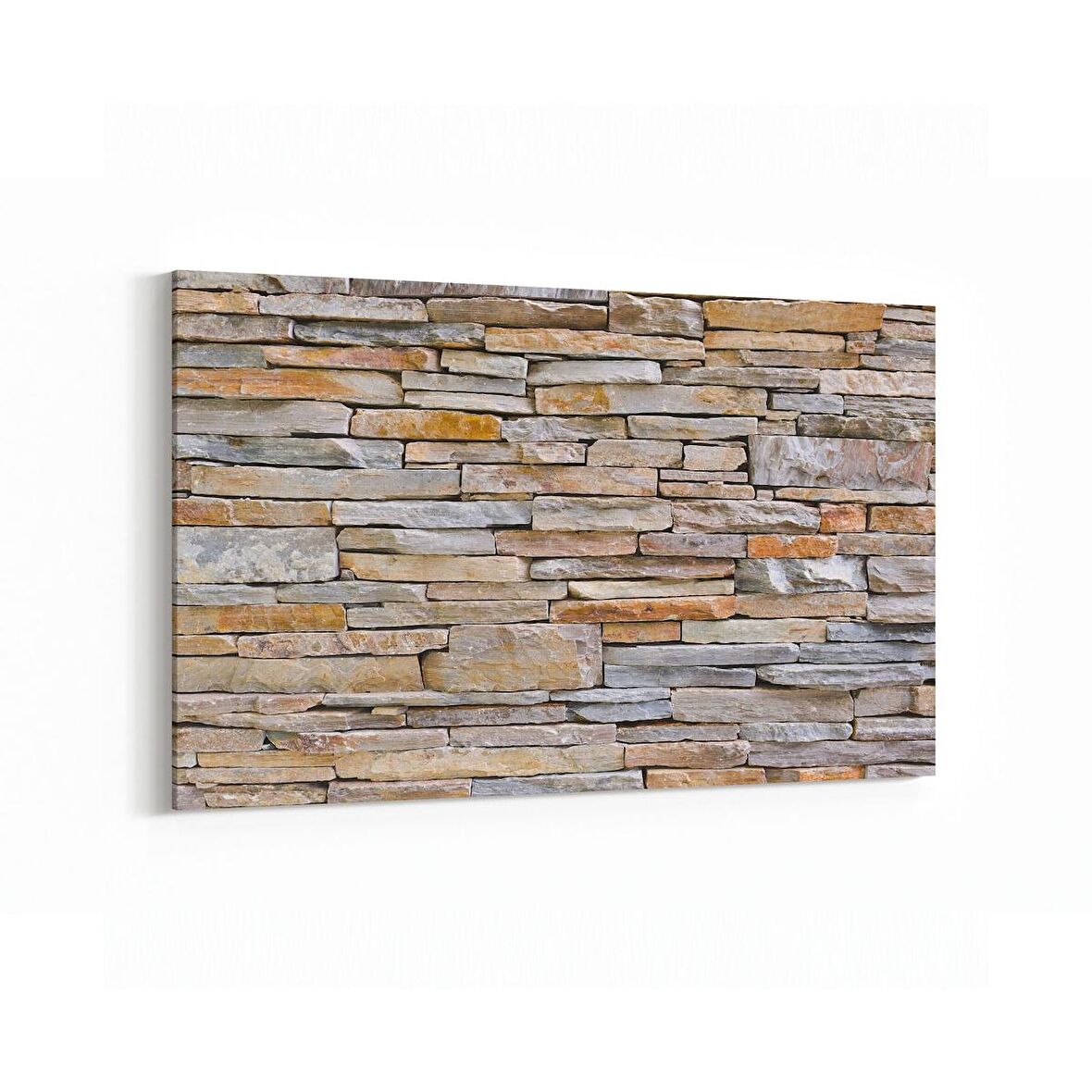 Olla 17408Y Taş / Tuğla Görseli Yatay Kanvas Tablo (Ölçü: 150X100)