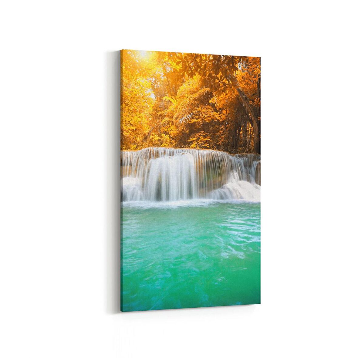 Olla 13913DD Doğa / Manzara Görseli Dikey Dar Kanvas Tablo (Ölçü: 40X80)