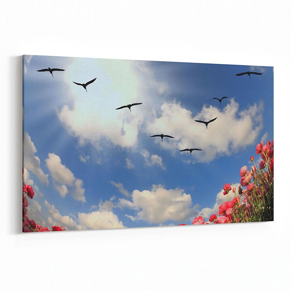 Olla 10781Y Ağaç Görseli Yatay Kanvas Tablo (Ölçü: 30X20)