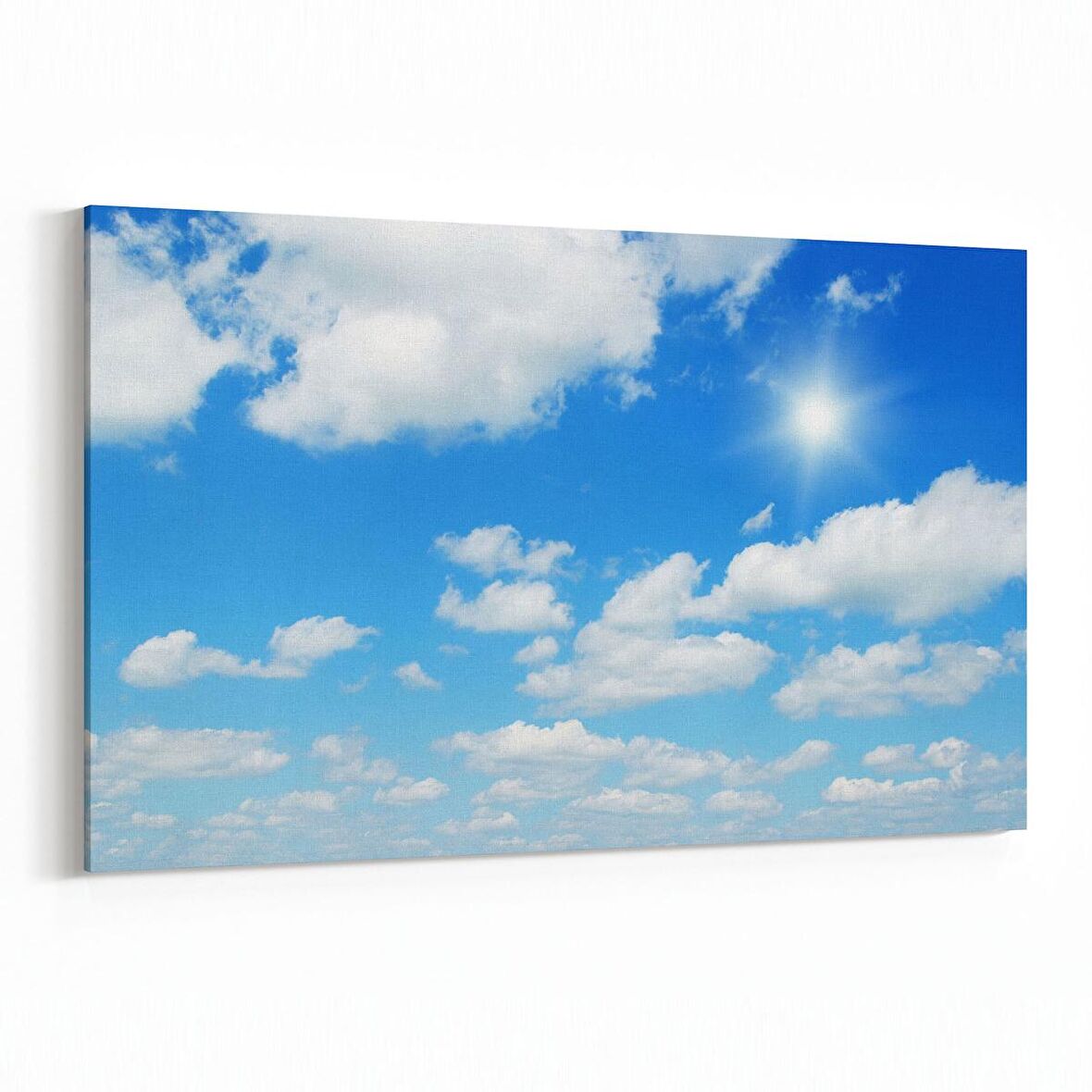 Olla 15575Y Gökyüzü Bulut Görseli  Yatay Kanvas Tablo (Ölçü: 45X30)