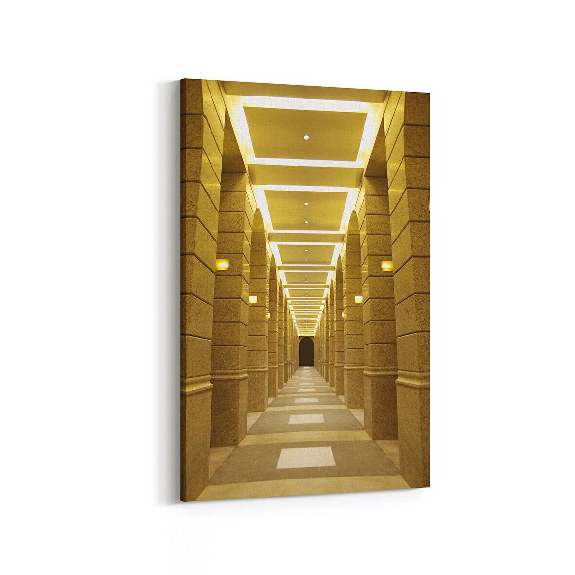 Olla 18538D Yapı Görseli Dikey Kanvas Tablo (Ölçü: 60X90)