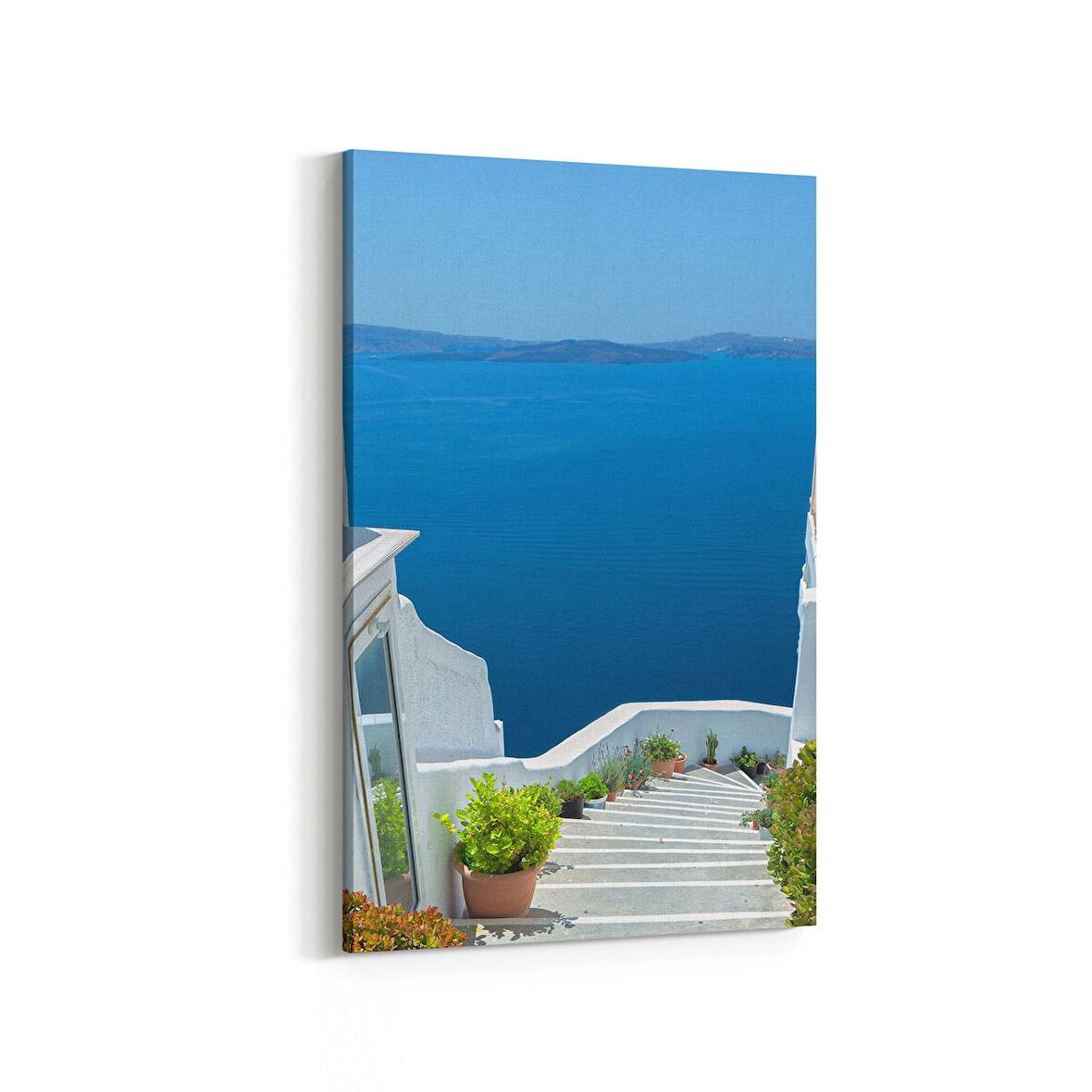 Olla 18367D Yapı Görseli Dikey Kanvas Tablo (Ölçü: 100X150)