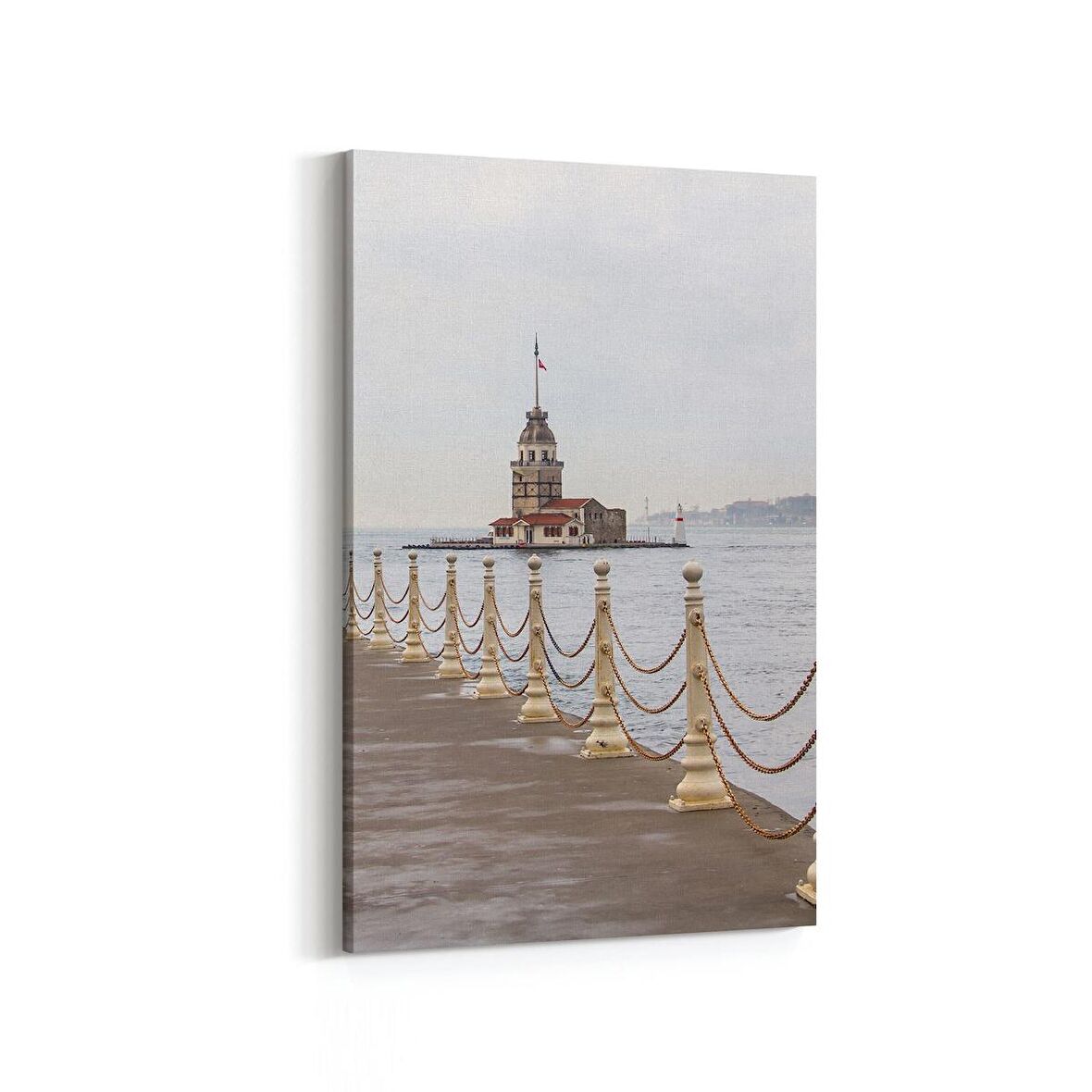 Olla 18547D Yapı Görseli Dikey Kanvas Tablo (Ölçü: 60X90)
