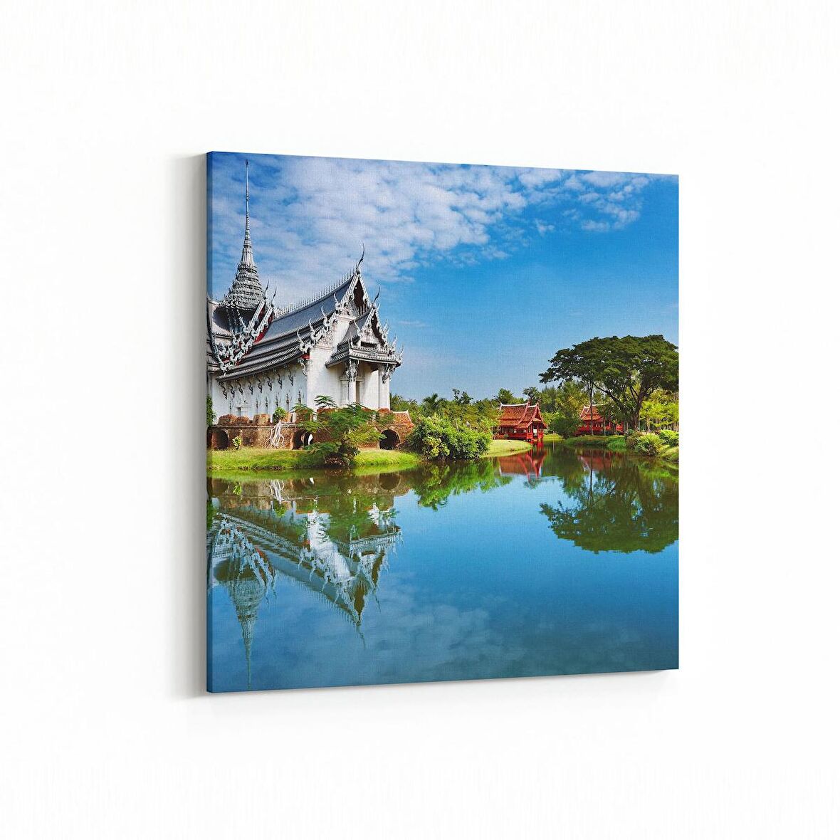 Olla 18784K4 Yapı Görseli Kare 4'lü Kanvas Tablo (Ölçü: 145X145)