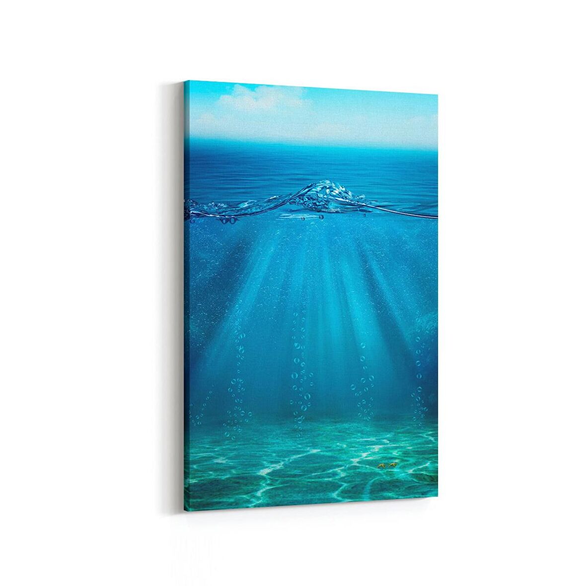 Olla 12878D Deniz / Okyanus Görseli Dikey Kanvas Tablo (Ölçü: 100X150)