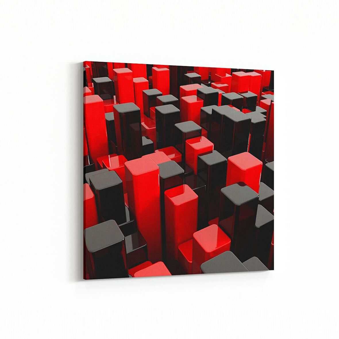 Olla 10050K Abstract 3 Boyut Görsel Kare Kanvas Tablo (Ölçü: 25X25)