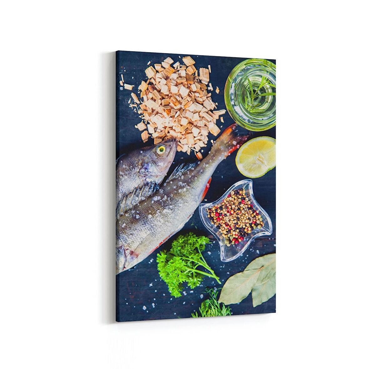 Olla 14987D Gıda Görseli Dikey Kanvas Tablo (Ölçü: 60X90)