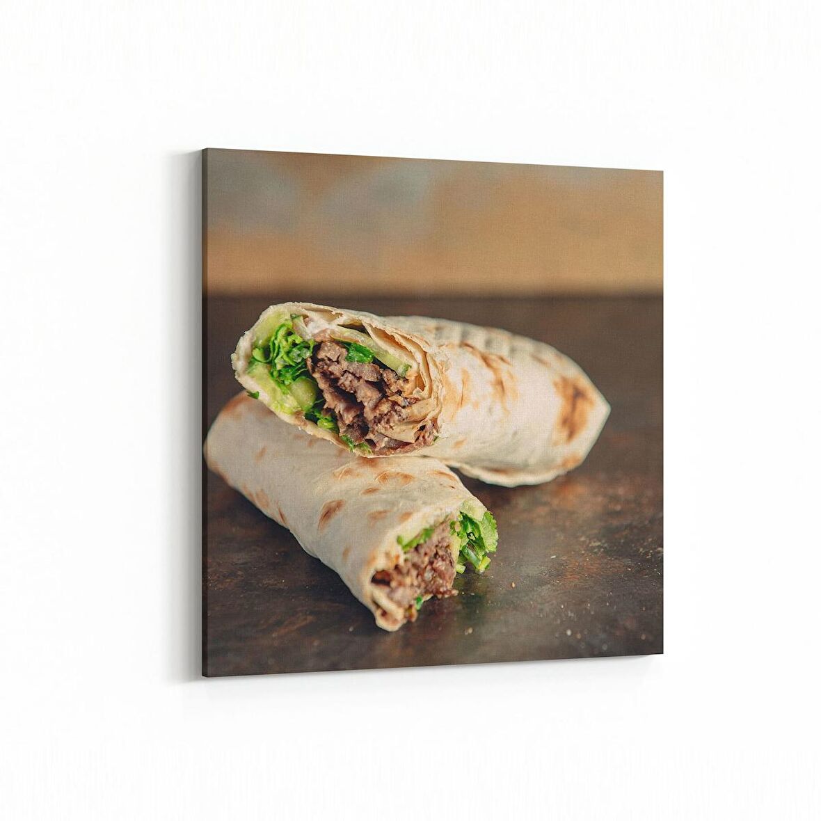 Olla 15073K Gıda Görseli Kare Kanvas Tablo (Ölçü: 25X25)