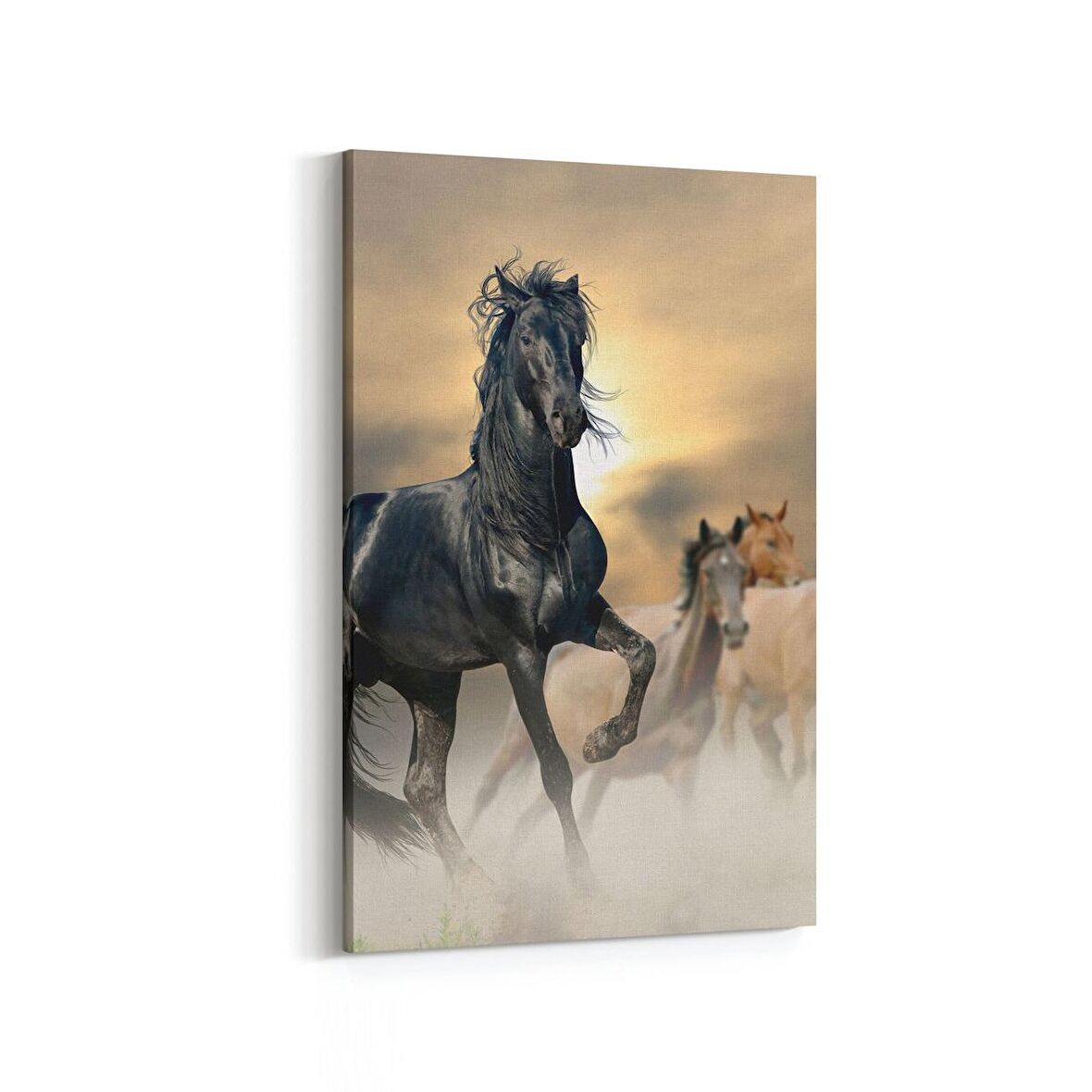 Olla 12545D Hayvanlar Alemi Görseli Dikey Kanvas Tablo (Ölçü: 80X120)