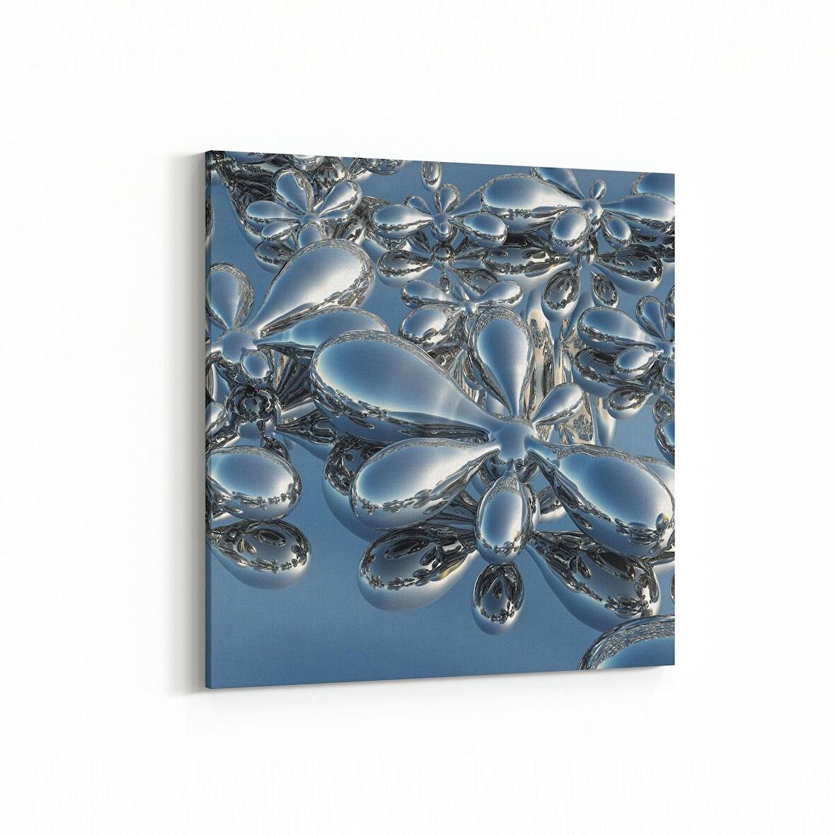 Olla 10329K Abstract Görsel Kare Kanvas Tablo (Ölçü: 100X100)