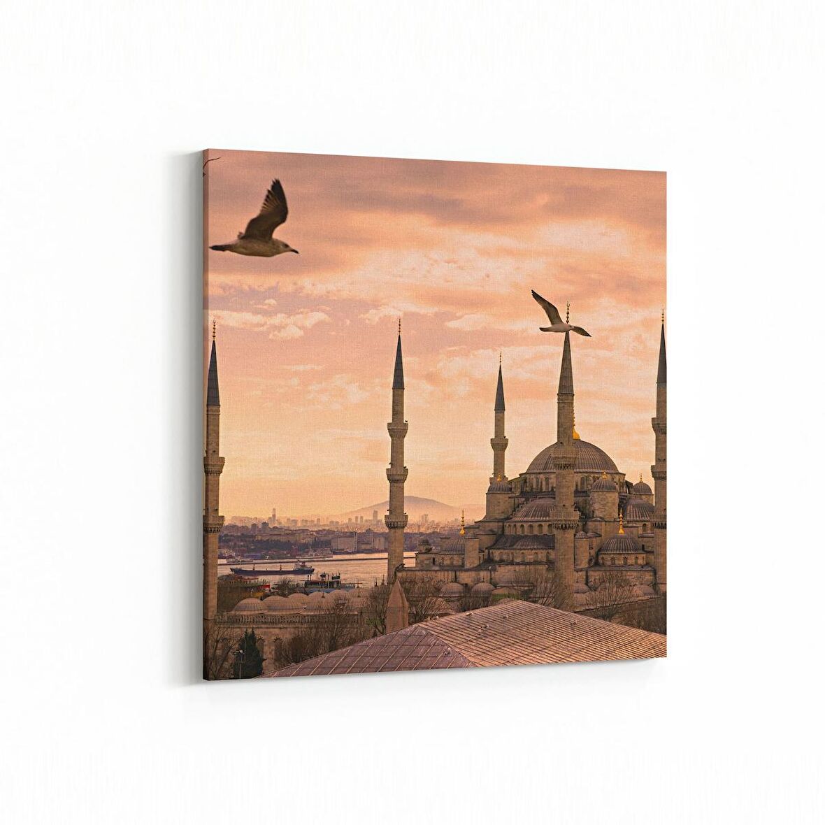 Olla 18862K Yapı Görseli Kare Kanvas Tablo (Ölçü: 30X30)