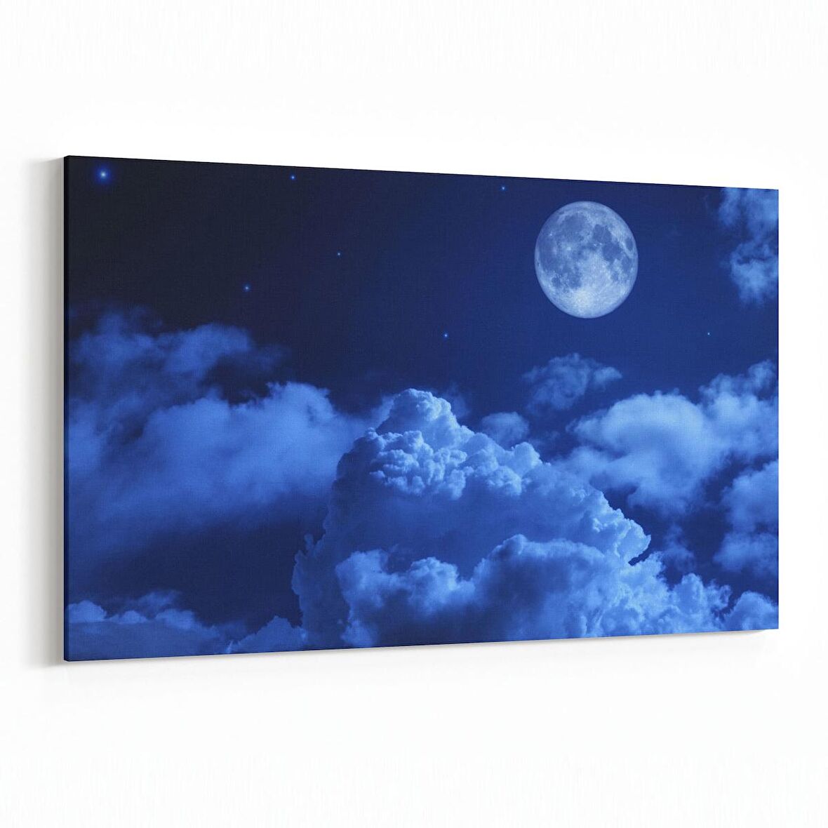 Olla 14672Y Gece Gökyüzü Görseli Yatay Kanvas Tablo (Ölçü: 150X100)