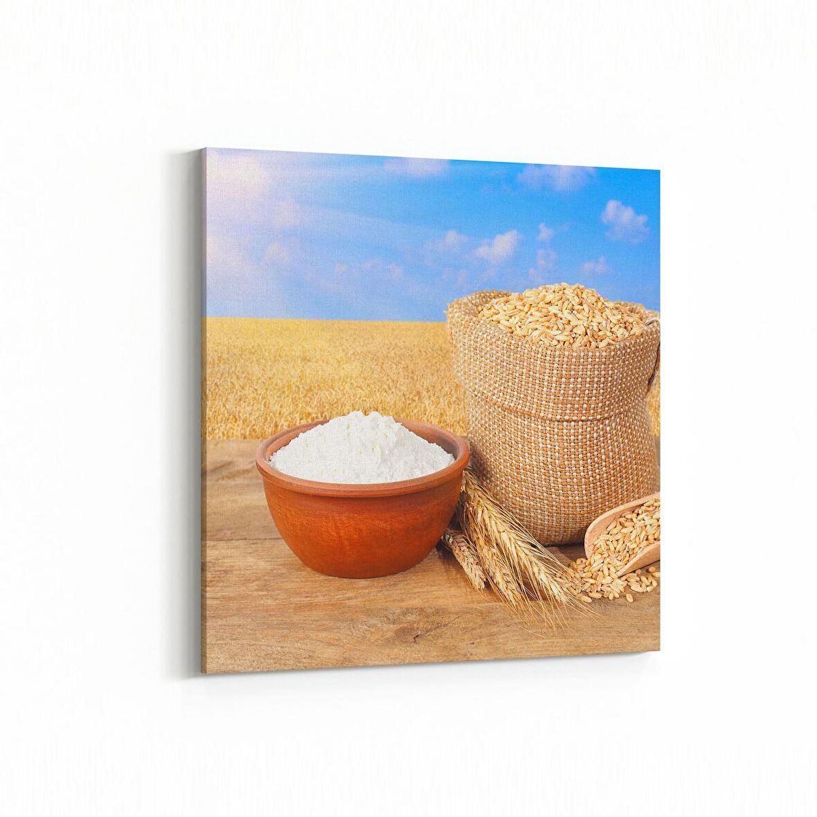 Olla 15236K Gıda Görseli Kare Kanvas Tablo (Ölçü: 50X50)