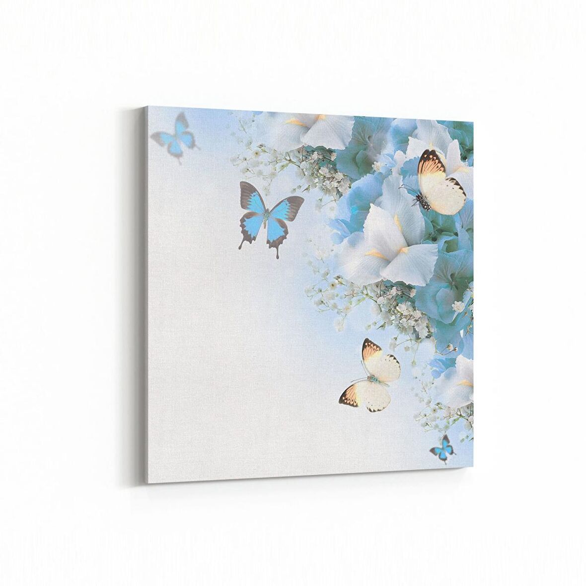 Olla 11669K Orkide Çiçek Görseli Kare Kanvas Tablo (Ölçü: 25X25)