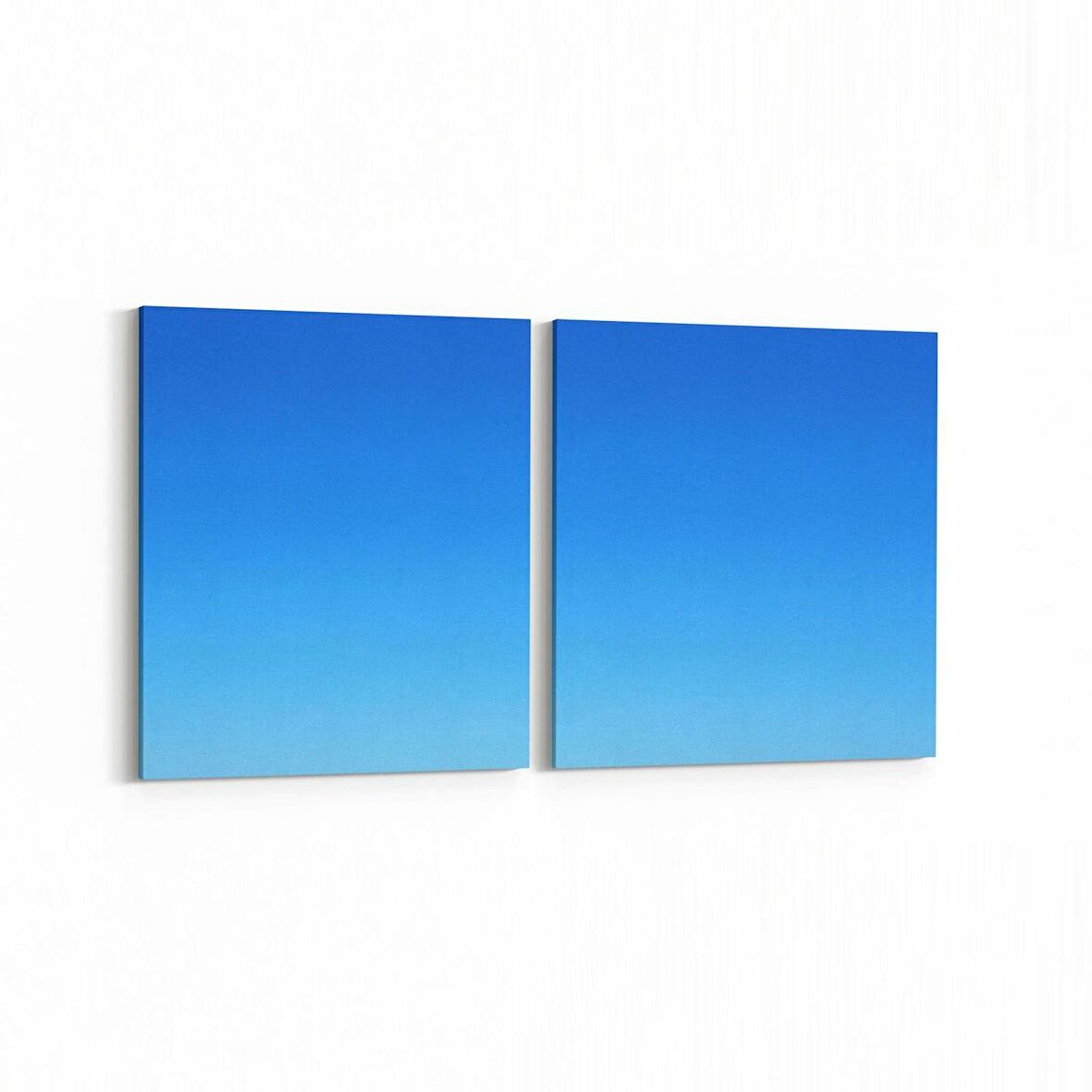 Olla 15779K2Y Gökyüzü Bulut Görseli Kare 2'li Yatay Kanvas Tablo (Ölçü: 65X30)