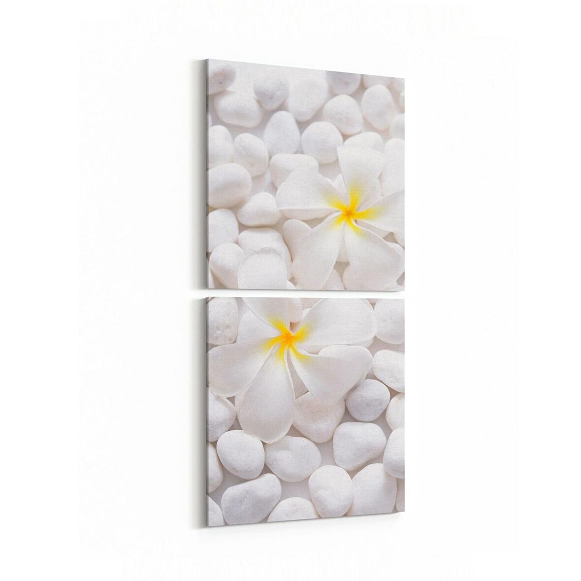 Olla 17326K2D Taş / Tuğla Görseli Kare 2'li Dikey Kanvas Tablo (Ölçü: 30X65)