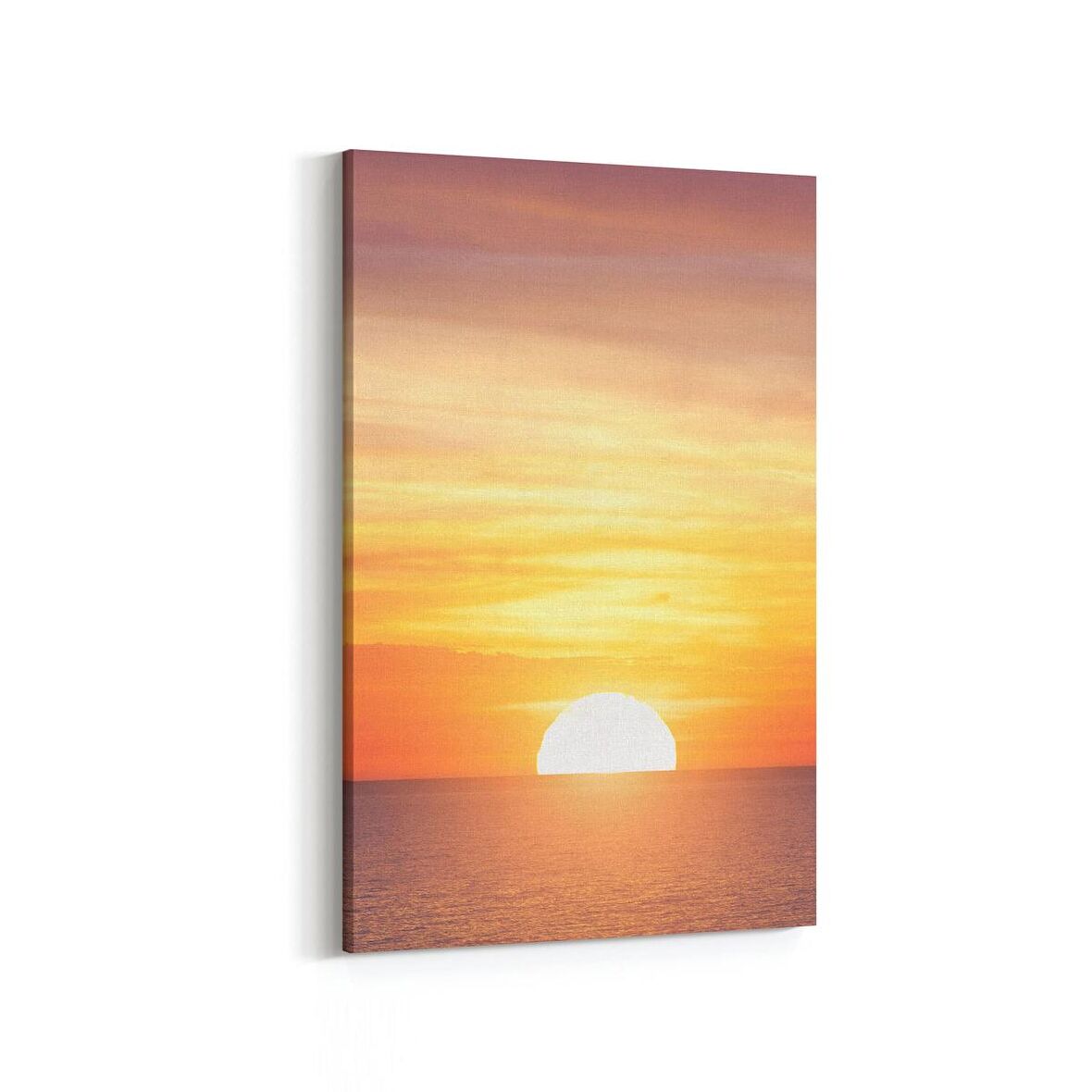 Olla 15910D Günbatımı Görseli Dikey Kanvas Tablo (Ölçü: 20X30)
