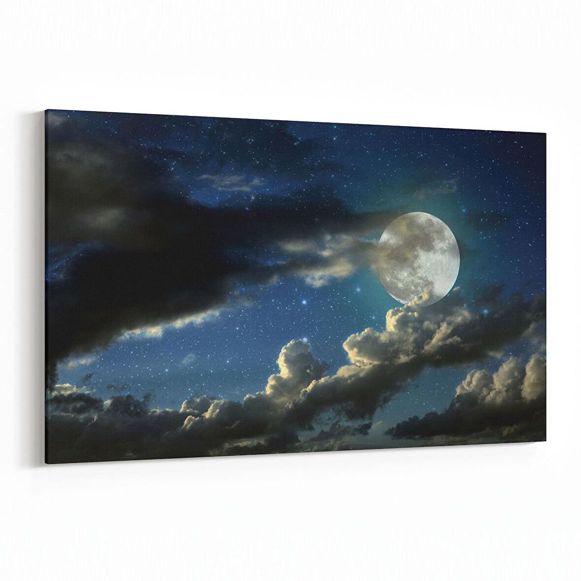 Olla 14861Y Gece Gökyüzü Görseli Yatay Kanvas Tablo (Ölçü: 70X50)