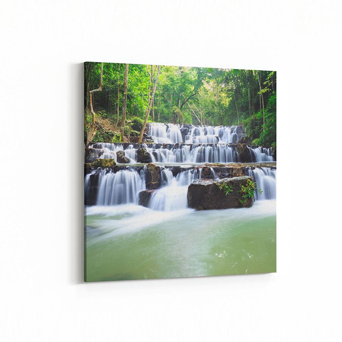 Olla 13571K Doğa / Manzara Görseli Kare Kanvas Tablo (Ölçü: 100X100)