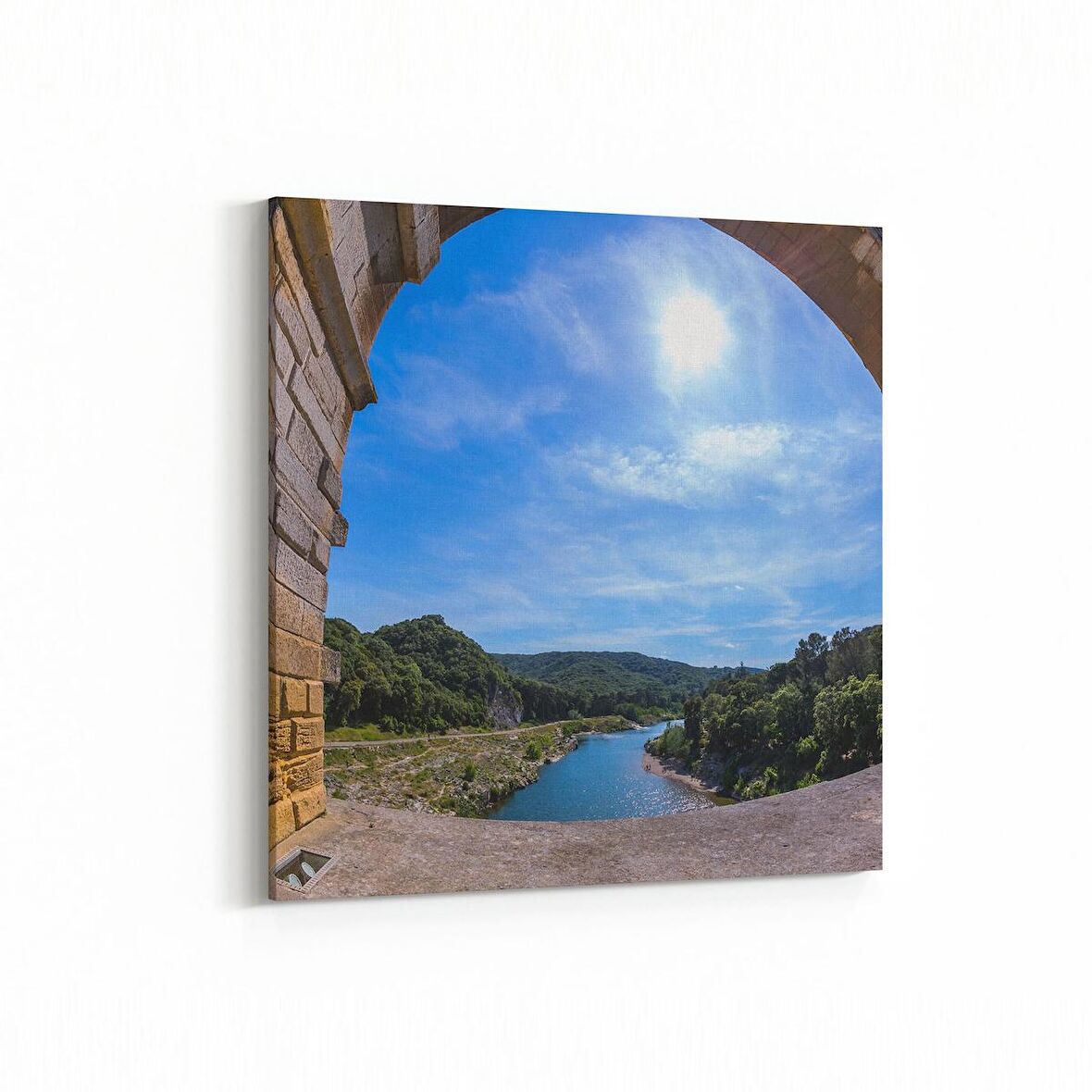 Olla 13909K Doğa / Manzara Görseli Kare Kanvas Tablo (Ölçü: 100X100)