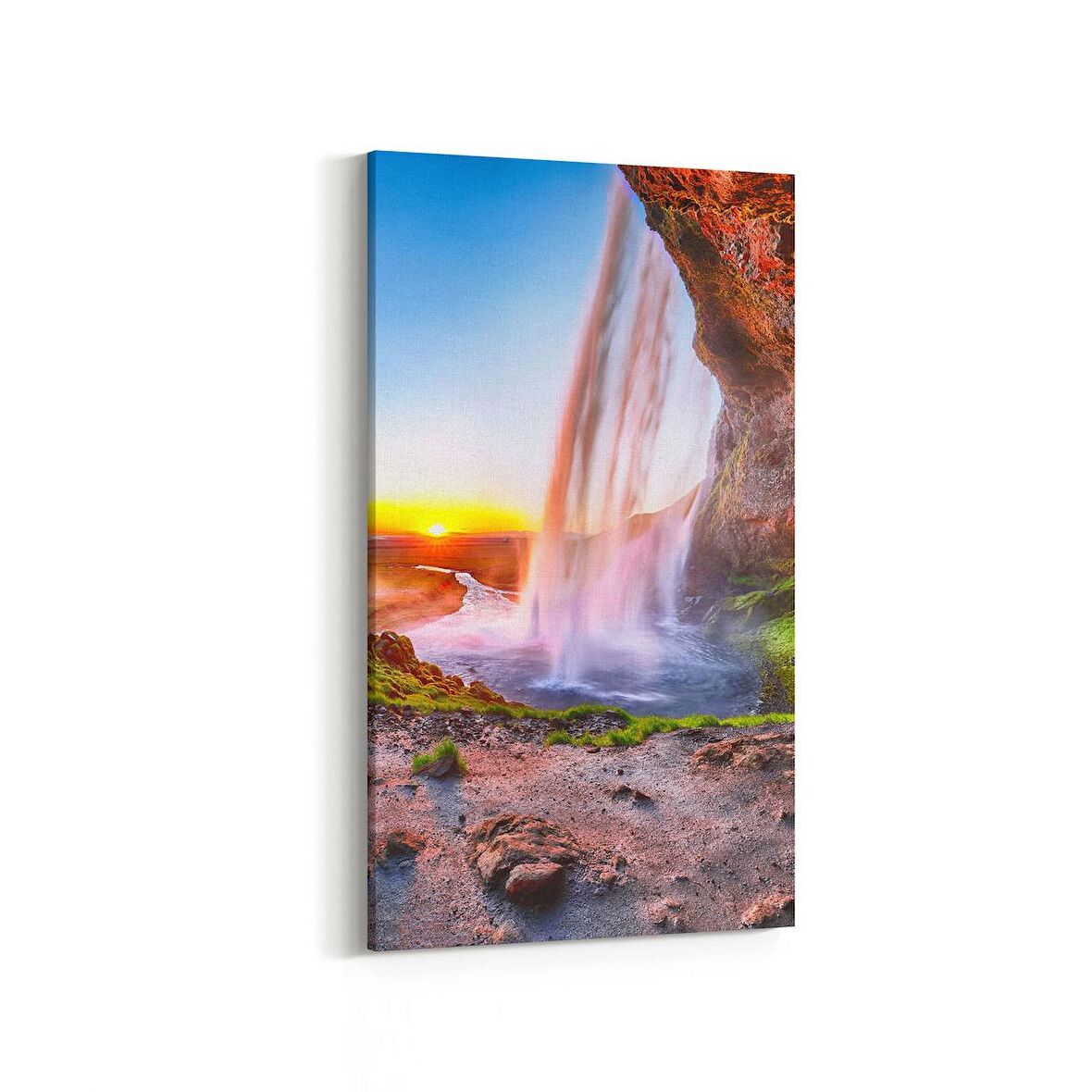 Olla 13476DD Doğa / Manzara Görseli Dikey Dar Kanvas Tablo (Ölçü: 40X80)