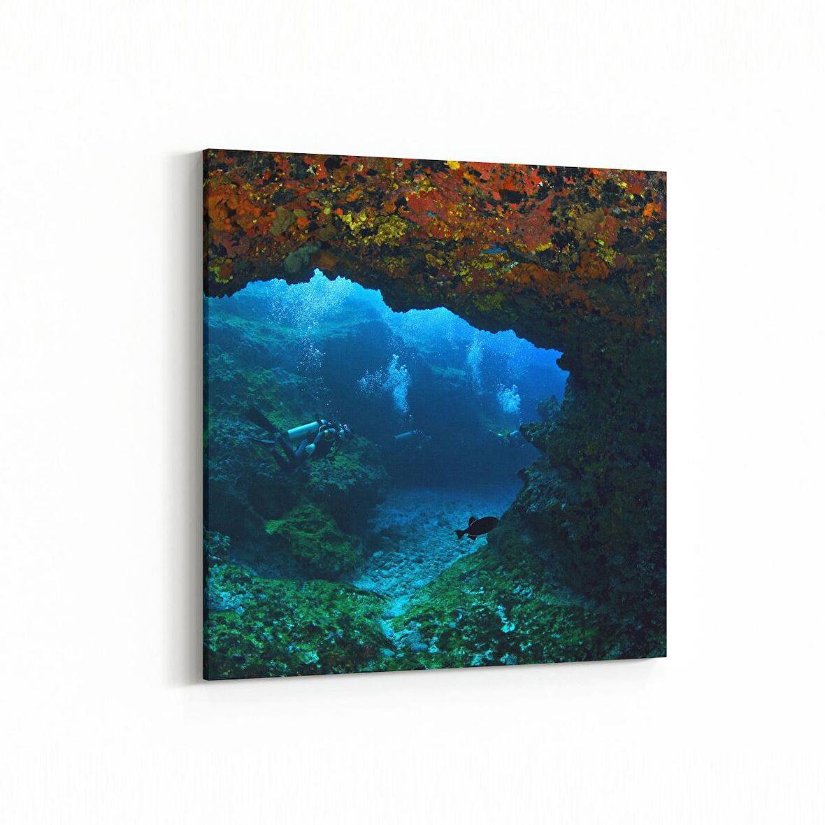 Olla 12955K Deniz / Okyanus Görseli Kare Kanvas Tablo (Ölçü: 25X25)