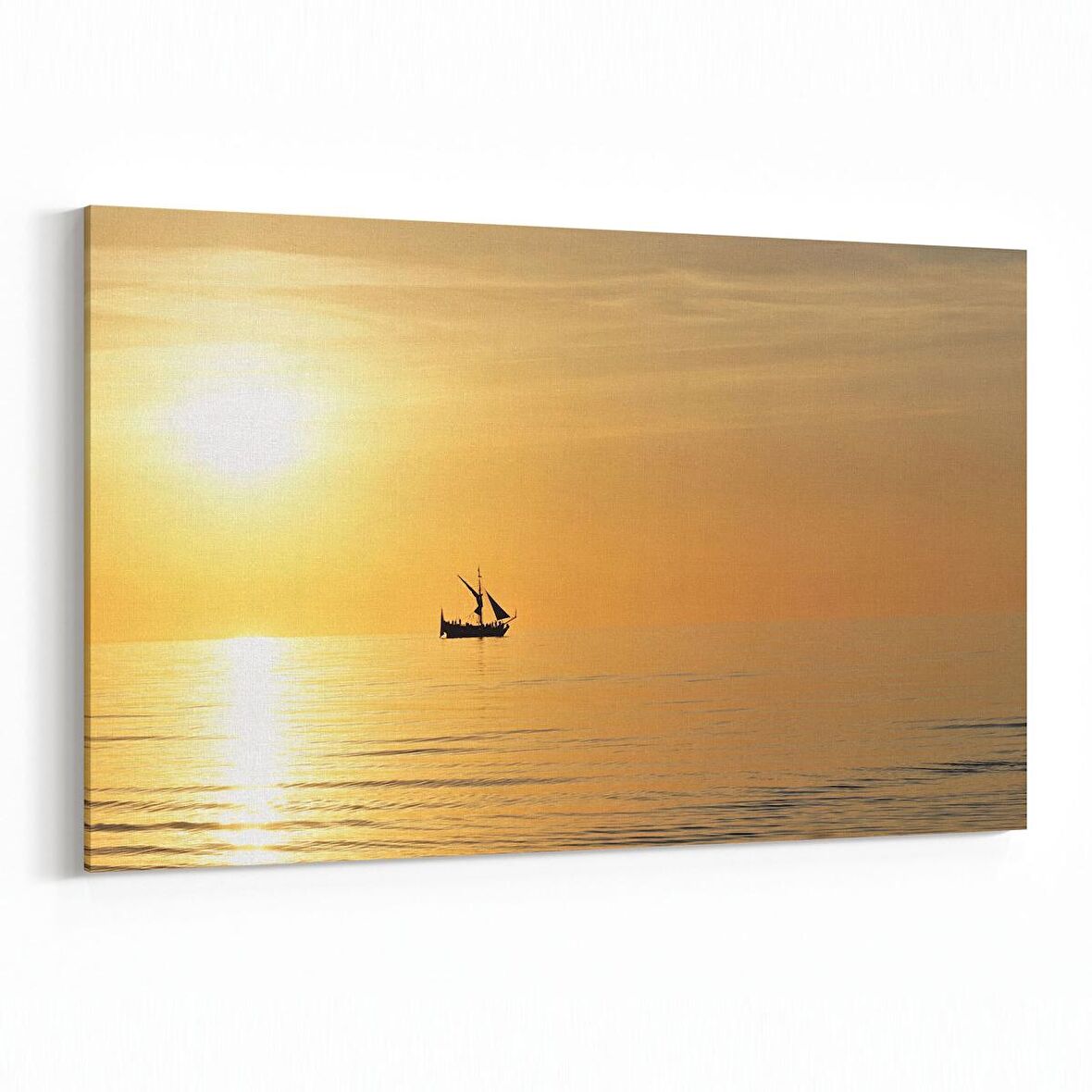 Olla 15913Y Günbatımı Görseli Yatay Kanvas Tablo (Ölçü: 90X60)