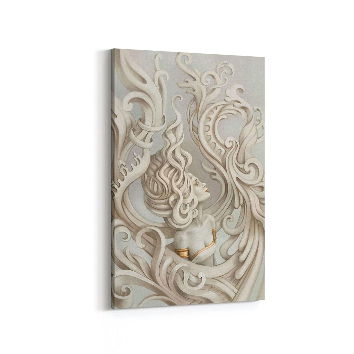 Olla 10010D 3 Boyut Görsel Dikey Kanvas Tablo (Ölçü: 60X90)