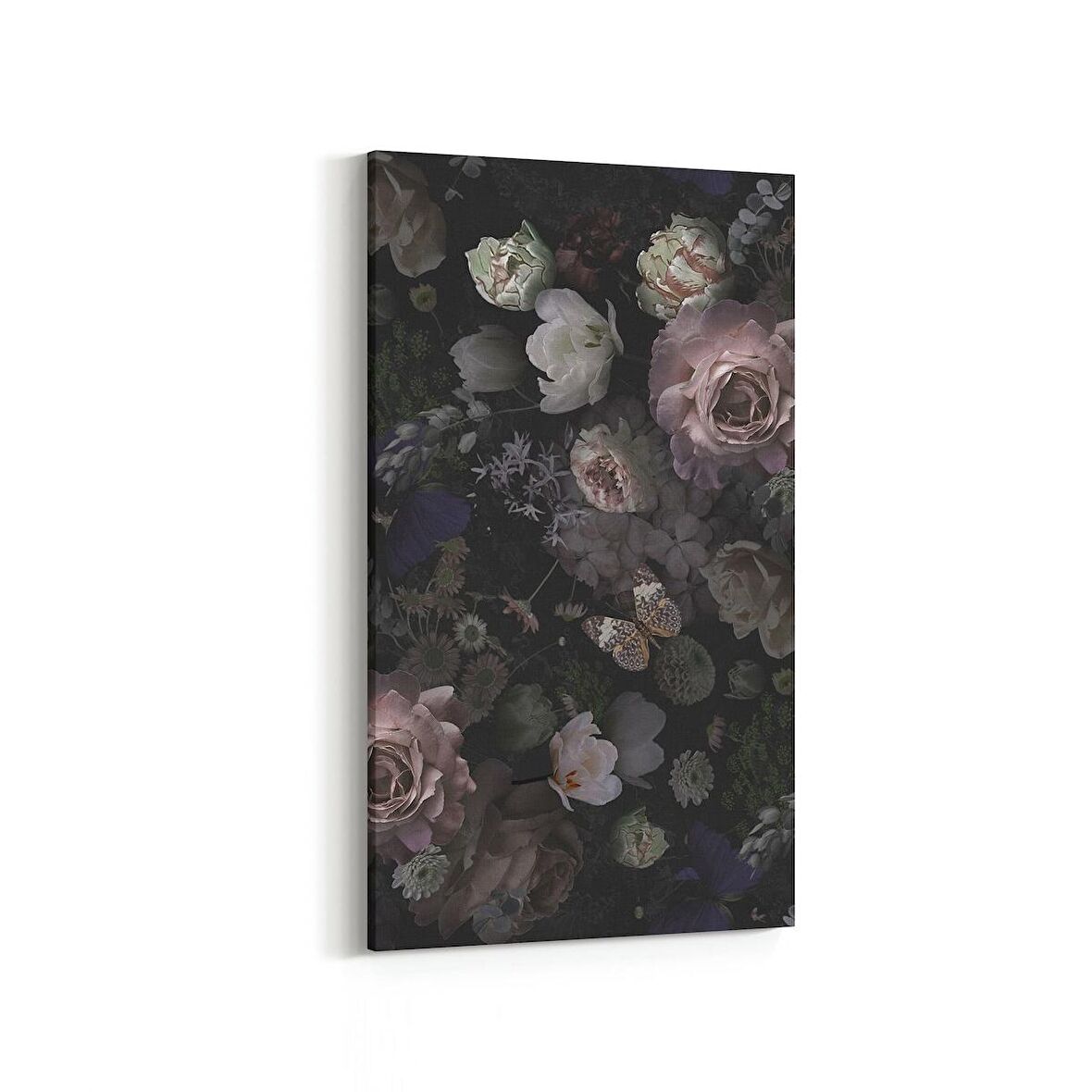 Olla 11775DD Çiçek Görseli Dikey Dar Kanvas Tablo (Ölçü: 40X80)